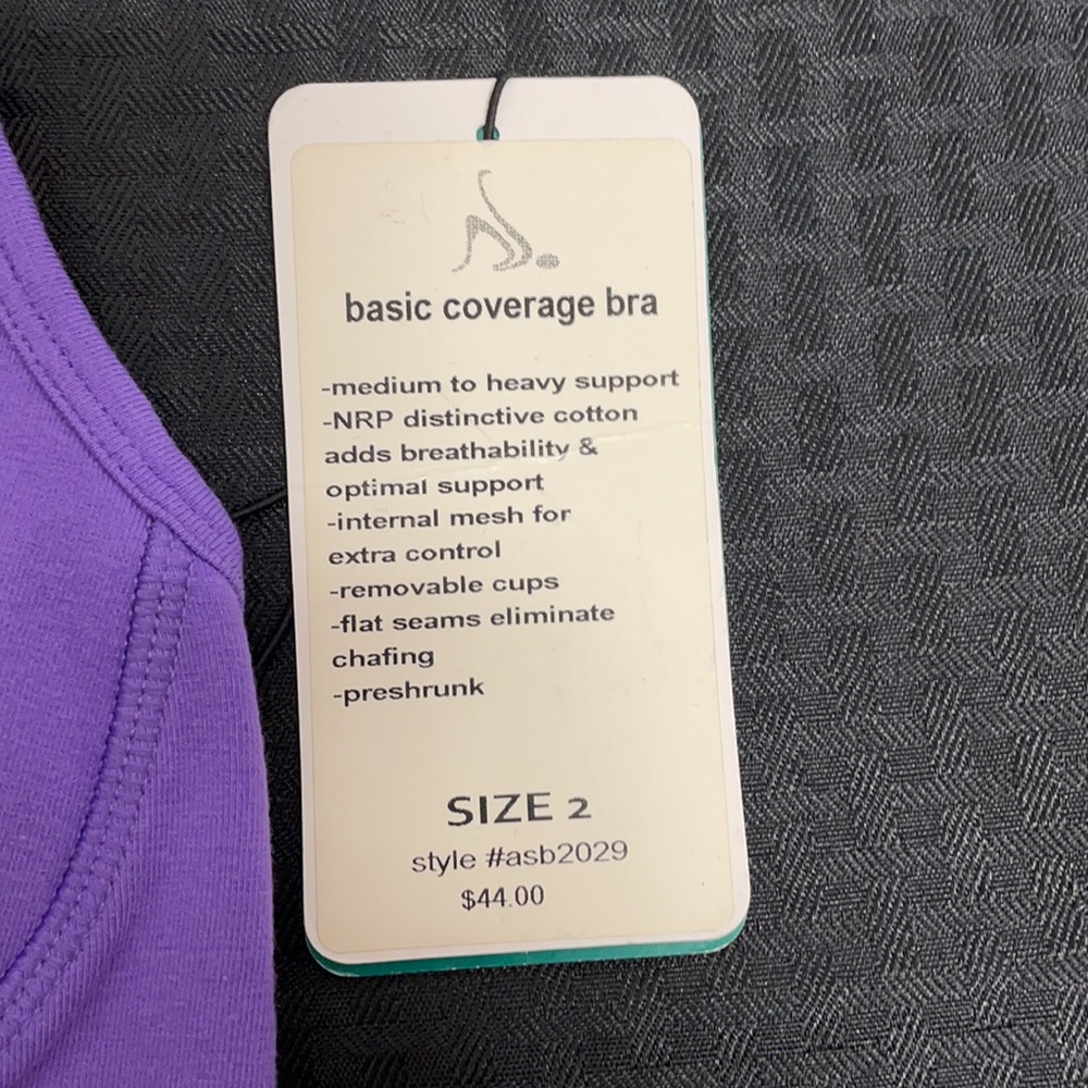 Nancy Rose Performance Basic Coverage Sports Bra - Picture 2 of 5